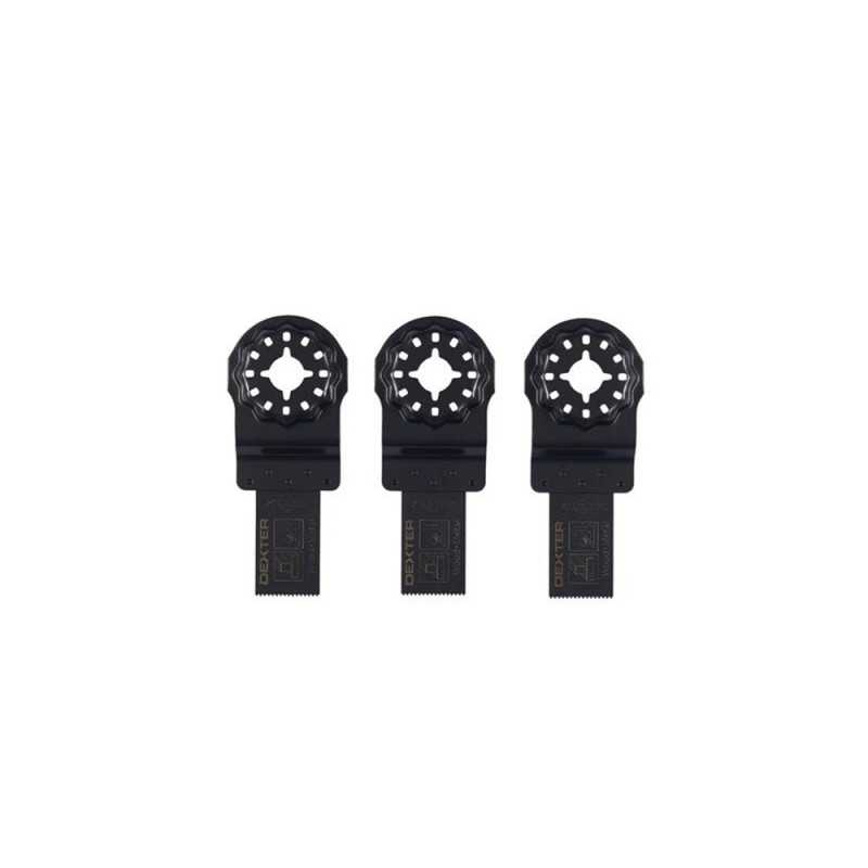 Lot de 3 Lames plongeantes20 mm pour bois-Métal Starlock