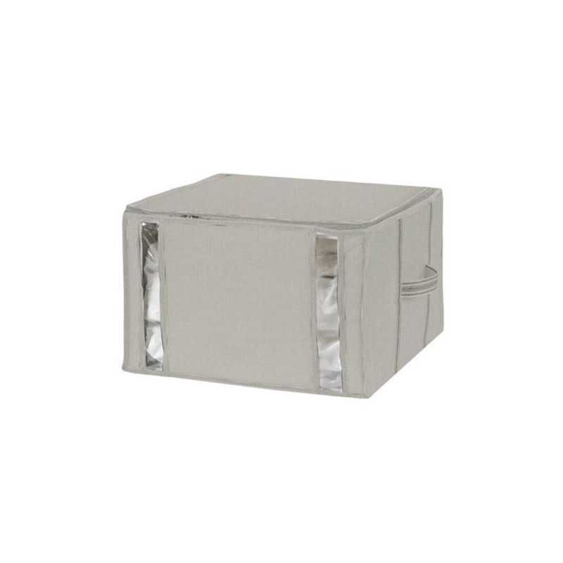 Sac gain de place Granit gris clair H.33 x l.36 x p.42 cm