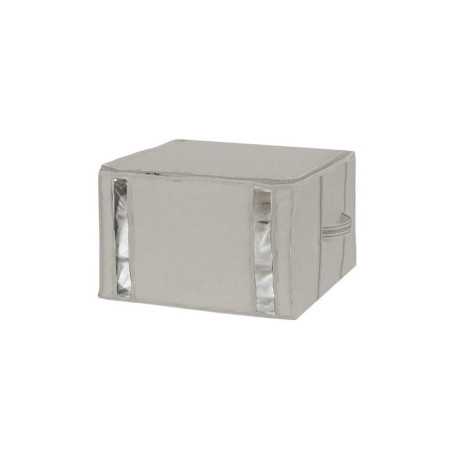 Sac gain de place Granit gris clair H.33 x l.36 x p.42 cm