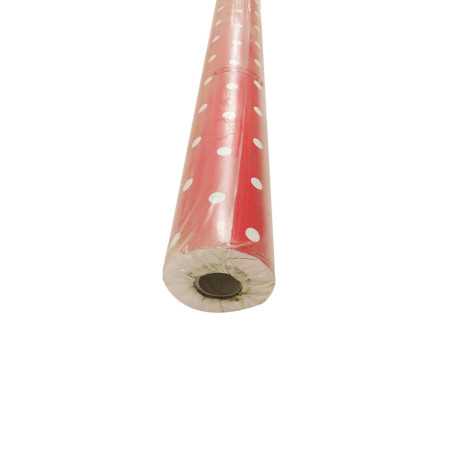 Nappe de table extra PVC Pois rouge 1.40x20m -  - meilleure qualité