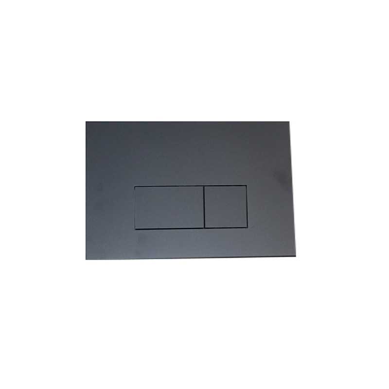 Plaque inox SS304 design R matt black pour bâti MQ803