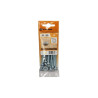 Lot de 8 Boulons Tête Cylindrique Acier Zingué L.50 X Diam.5 Mm Standers