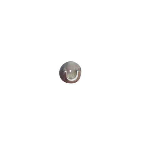 Lot de 2 naissances tringle à rideau 20 Mm Argent Clair
