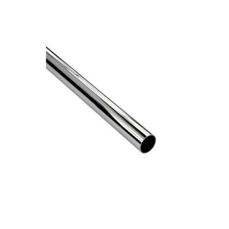 Barre de penderie gris H.2.5 x l.200 x P.2.5 cm