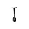 Lot de 1 support de barre de penderie D30 x 15 mm ovale noir 21.66 m