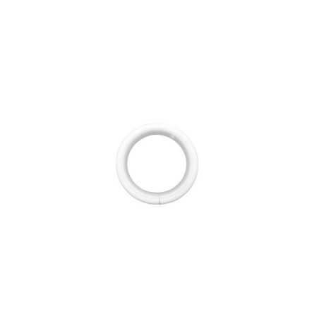 Anneaux de tringle à rideau design 20 Mm en acier blanc