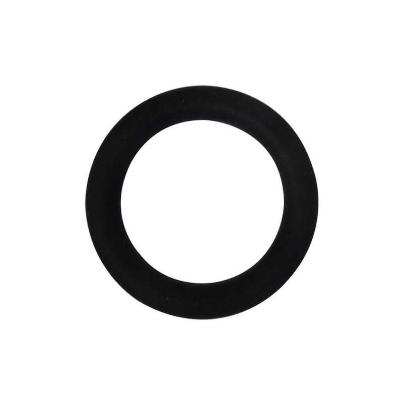 Lot de 10 anneaux de tringle à rideau Charme 28 mm plastique noir mat