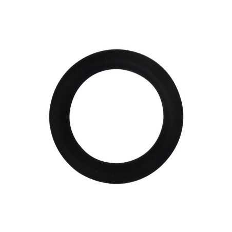 Lot de 10 anneaux de tringle à rideau Charme 28 mm plastique noir mat