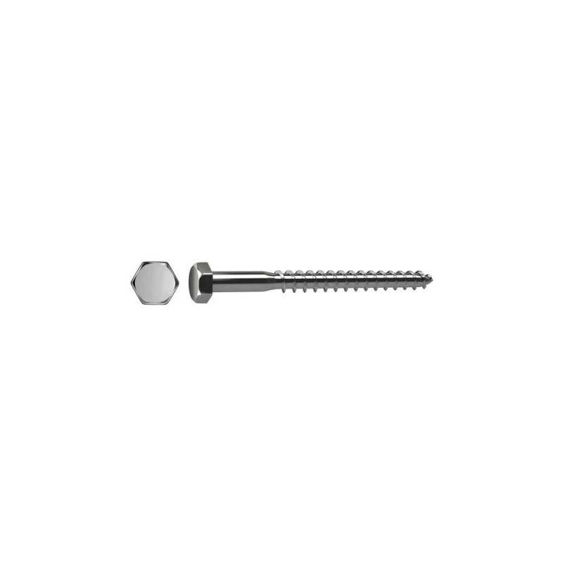 Lot de 30 Vis acier tête6 Pans Standers Diam.6 Mm X L.80 Mm