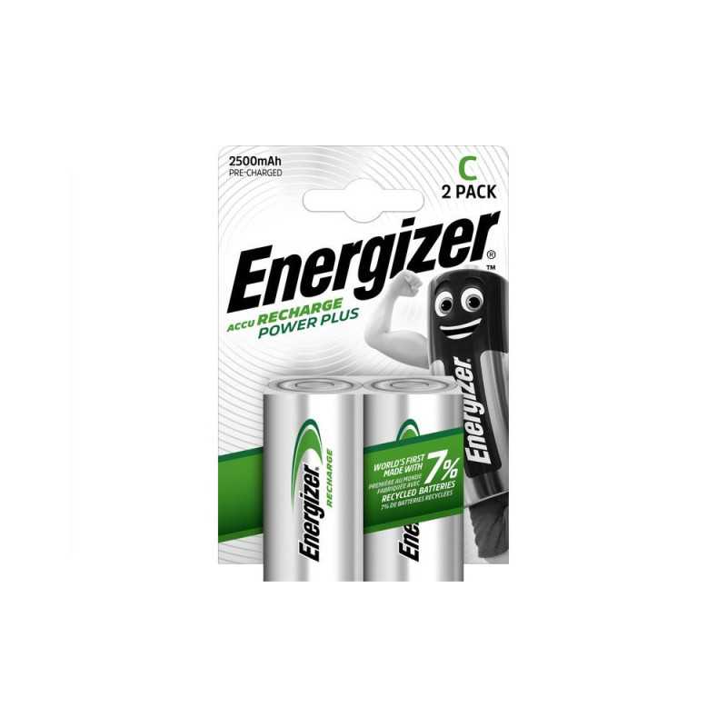 Lot de 2 piles rechargeable Lr14 2200 Mah Energizer