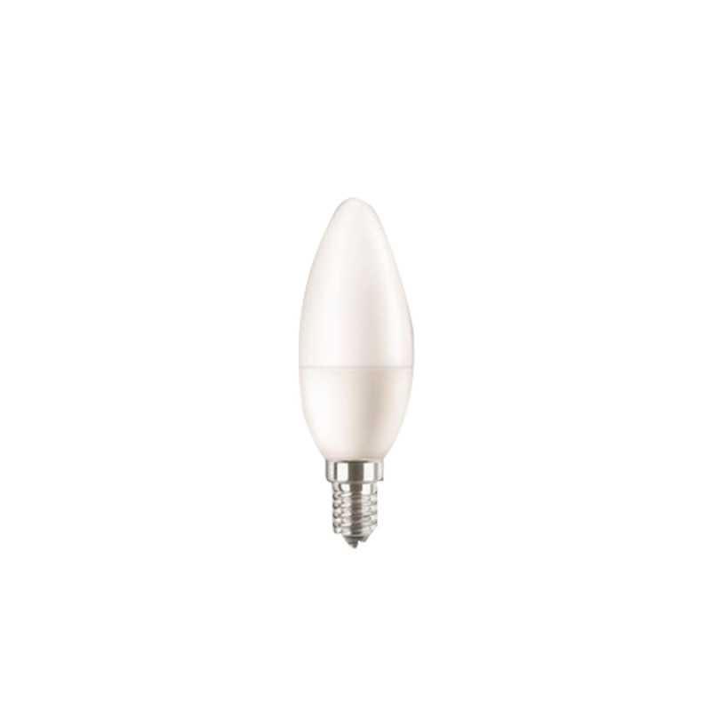 Ampoule led opaque flamme E14 20 W blanc chaud ATTRALUX