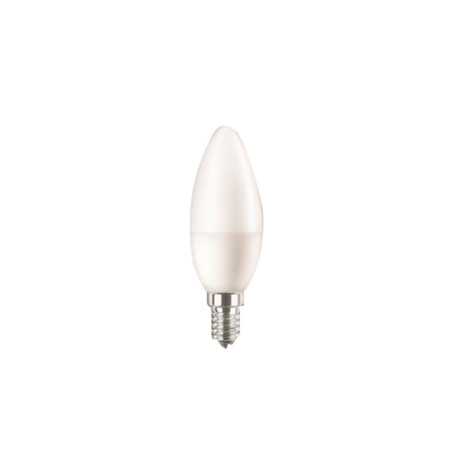 Ampoule led opaque flamme E14 20 W blanc chaud ATTRALUX