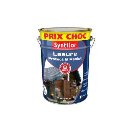 Lasure SYNTILOR protect & résist chêne moyen 5 L -  - meilleure qualité