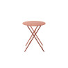 Table de jardin rond NATERIAL Flora II 2 personnes orange cuivré