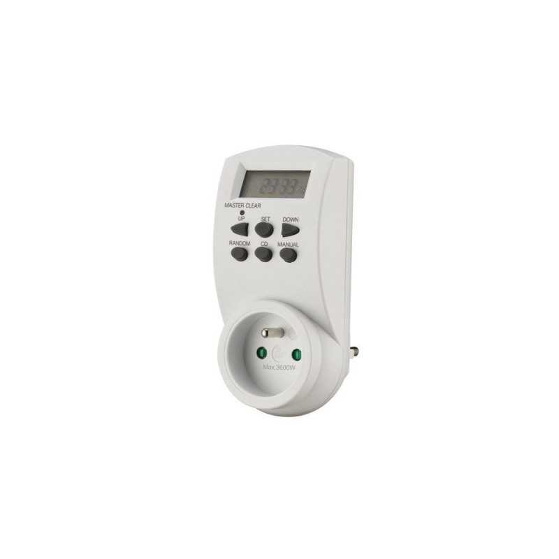 Prise programmateur hebdomadaire digital intérieur -  - meilleure qualité