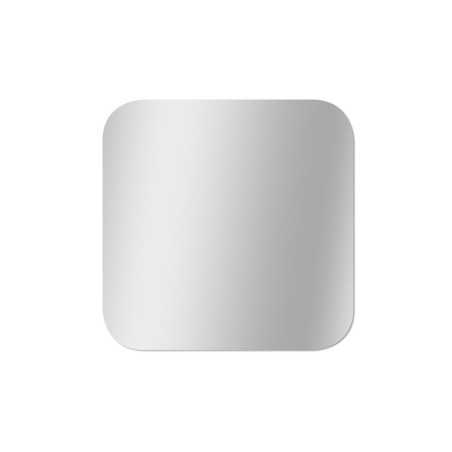 Miroir 40X40 cm coins arrondis bords polis épaisseur 3mm