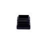 Lot de 4 embouts plastique STANDERS noir diam.30mm