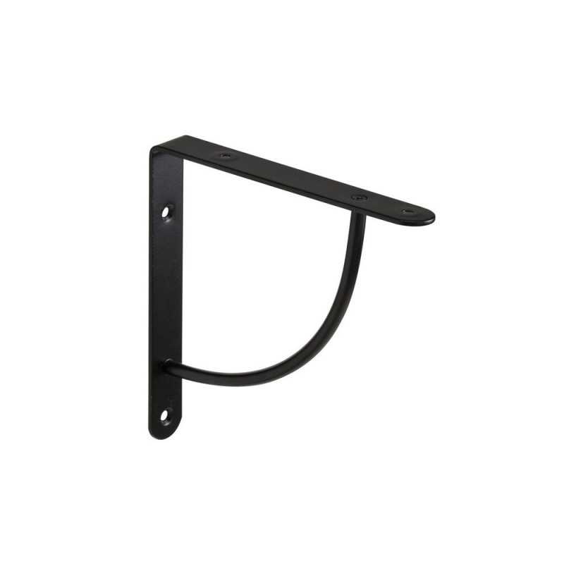 Equerre en acier peint Bi Bop H.18 x P.18 cm noir