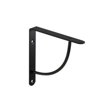Equerre en acier peint Bi Bop H.18 x P.18 cm noir