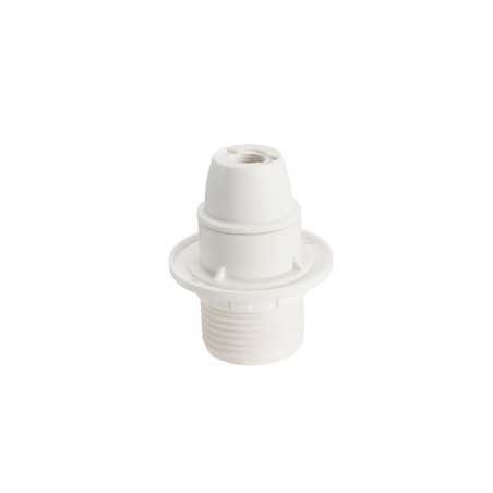 Douille Electrique E14 à Vis Thermoplastique Blanc