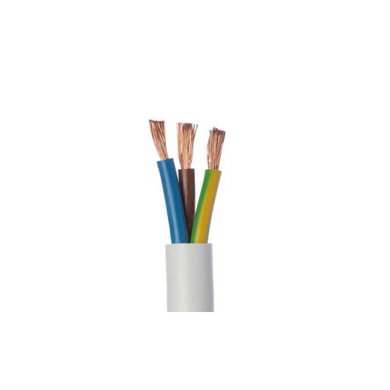 Câble ho5vvf 3g 2.5blanc10 métres
