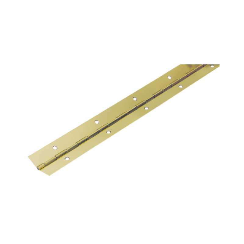 Charnière piano en acier laitonné 32X600