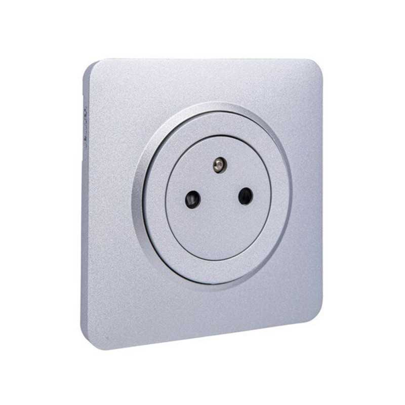 Prise affleur complet Lumia gris