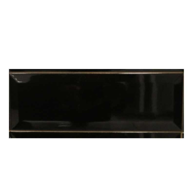 Carrelage mural 10x30cm BW13ELAN-BK0.HBT4U WB black glossy bevel -  - meilleure qualité