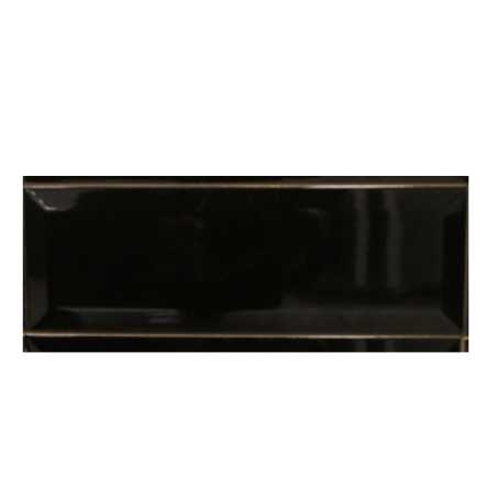 Carrelage mural 10x30cm BW13ELAN-BK0.HBT4U WB black glossy bevel -  - meilleure qualité