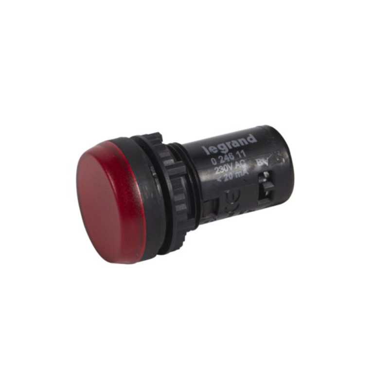 Voyant monobloc avec LED intégrée IP69rouge 230V