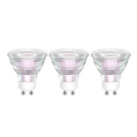 Lot de 3 ampoules led réflecteur GU10 450 Lm50 W blanc chaud