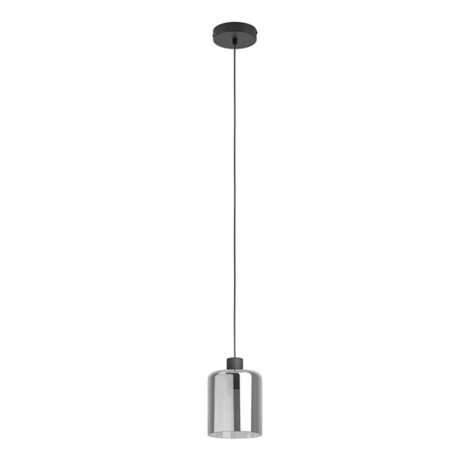 Suspension PARADOXE E27 diam. 15 cm verre fumé noir