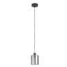 Suspension PARADOXE E27 diam. 15 cm verre fumé noir