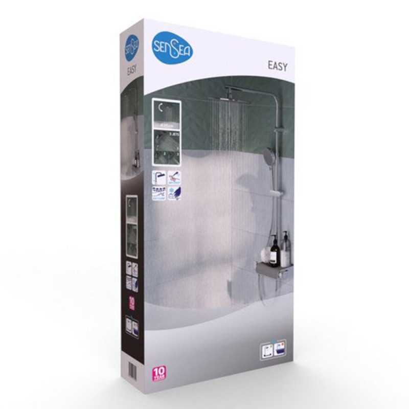Colonne de douche easy chrome thermostat