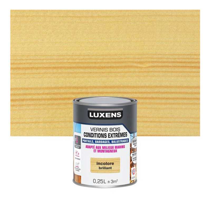 Vernis pour bois extérieur LUXENS Conditions extrà?Âªmes incolore brillant 0.25 Litre -  - meilleure qualité
