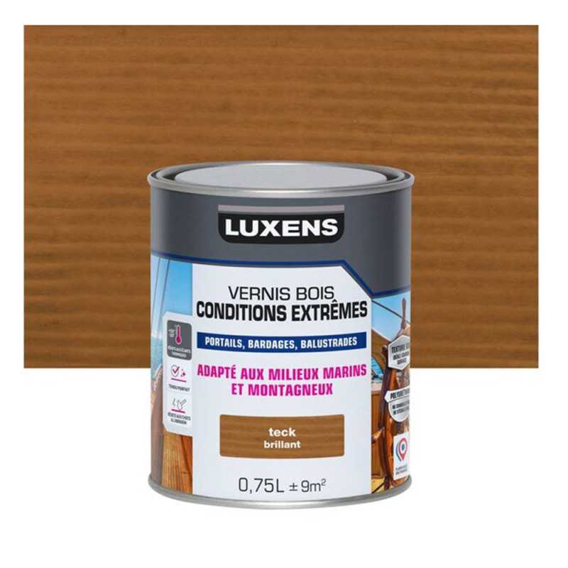 Vernis pour bois extérieur LUXENS Conditions extrà?Âªmes teck brillant 0.75 Litre -  - meilleure qualité