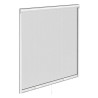Moustiquaire à enroulement vertical cadre alu blanc 120x120cm
