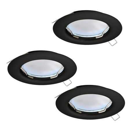 Spot encastrable PENETO NOIR GU10 38W 3000K
