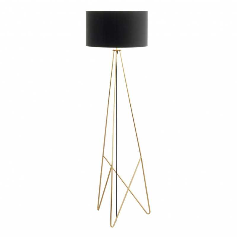 Lampadaire CAMPORALE noir doré 1XE27 60W