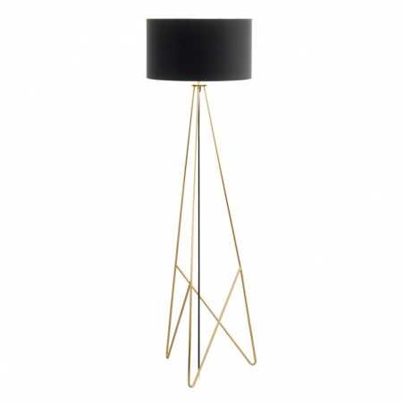 Lampadaire CAMPORALE noir doré 1XE27 60W