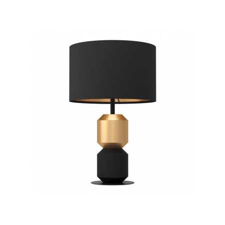 Lampe de table LAURIGNANO noir et doré 1XE27