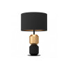 Lampe de table LAURIGNANO noir et doré 1XE27