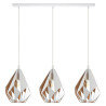 Suspension CARLTON 1 blanc 3X E27 60W H1100