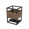 Lampe de table EVESHAM en bois marron 1XE27 40W