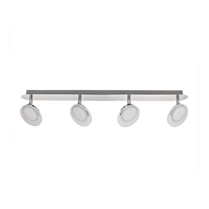 Rampe 4 spots led intégréemétal chrome Loob