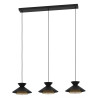 Suspension en acier noir et or GRIZEDALE3XE27 40W