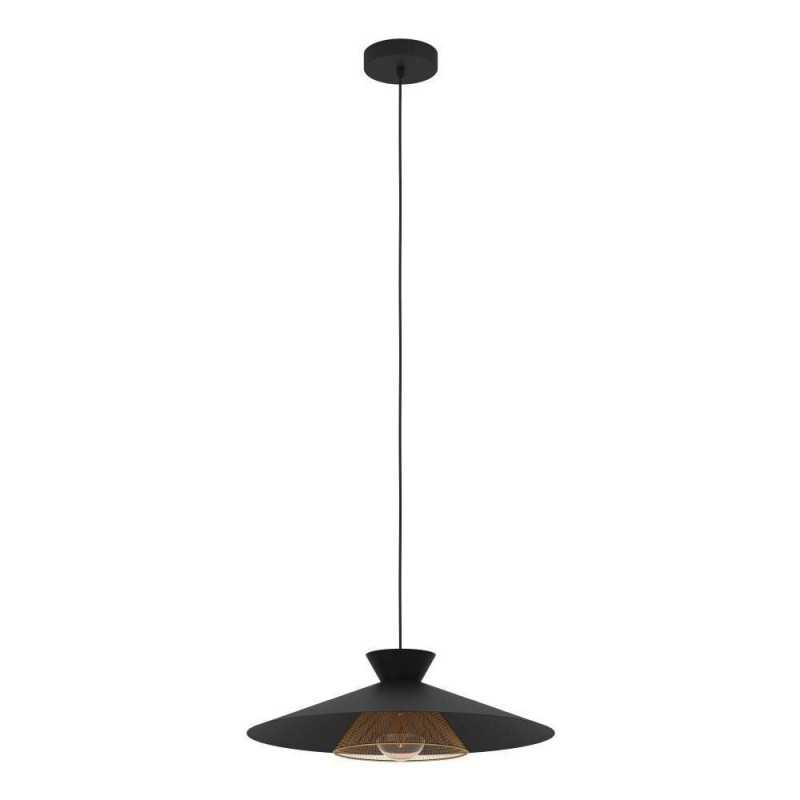 Suspension en acier noir GRIZEDALE 1XE27 40W
