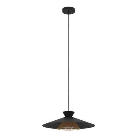 Suspension en acier noir GRIZEDALE 1XE27 40W