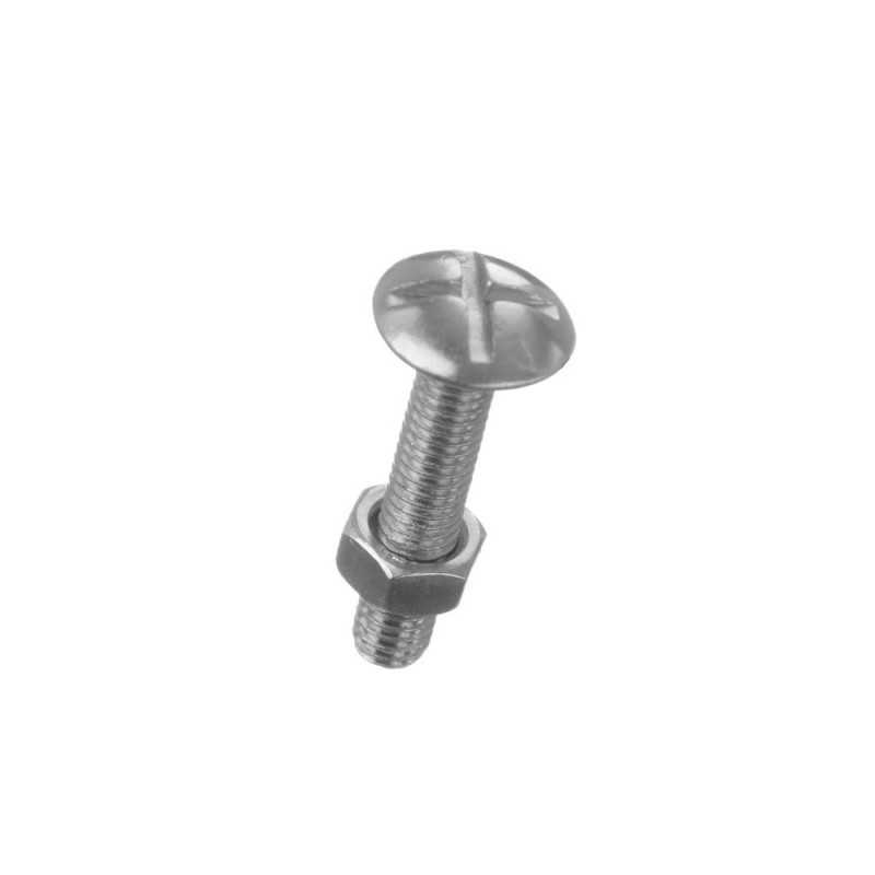 Lot de 6 boulons poêlier inox L.60 X Diam.6 Mm