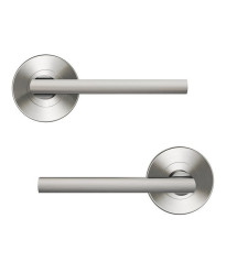 Ensemble sur rosace nickel satiné bdc